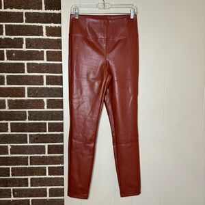 Laundry by Shelli Segal Women's Size S Faux Leather Pants Henna NWT